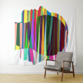 Tapisserie Clored Faces (En situation (horizontale))