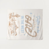 Tapisserie Cowboy Premier anniversaire (Devant (Horizontal))