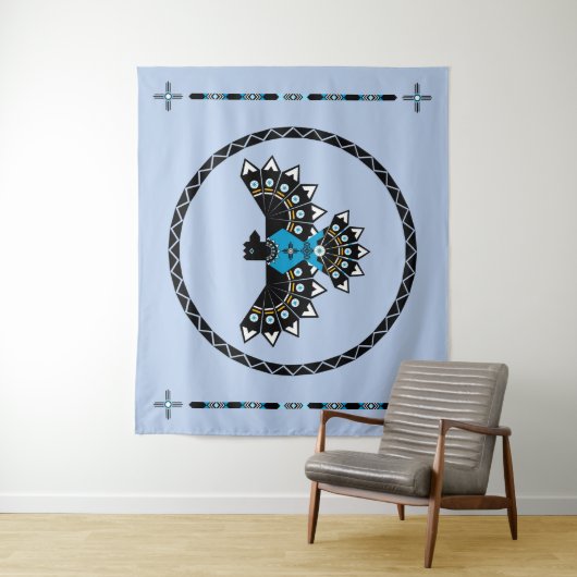 Tapisserie d'aigle autochtone (En situation)