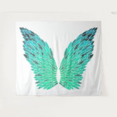 Tapisserie d'ailes d'angle bleu-vert (Devant (Horizontal))