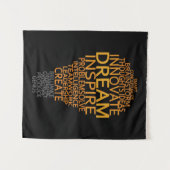 Tapisserie d'ampoule d'inspiration (Devant (Horizontal))