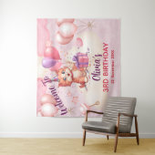 Tapisserie d'anniversaire de chat Kitty (En situation)