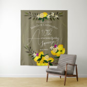 Tapisserie d'anniversaire Lemon Squeeze (En situation)