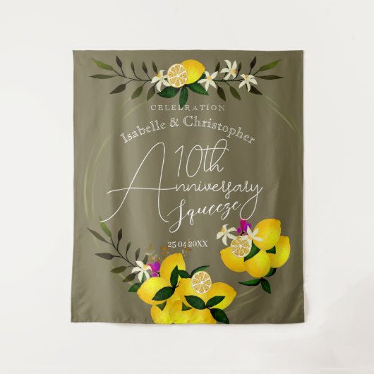 Tapisserie d'anniversaire Lemon Squeeze (Devant)