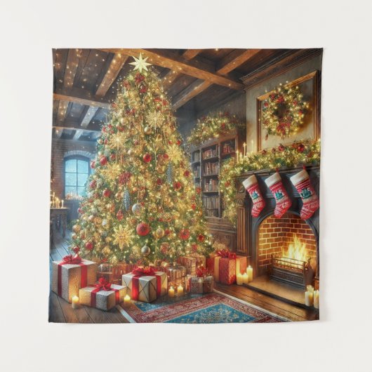 Tapisserie d'arbre de Noël (Devant)