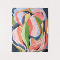 Tapisserie d'art abstrait aquarelle colorée