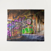 Tapisserie d'art de mur de graffiti d'art de rue (Devant (Horizontal))