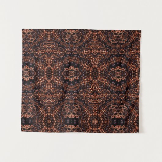 Tapisserie d'art psychédélique, fractale (Devant (Horizontal))