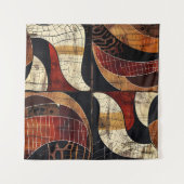 Tapisserie d'art tribal Motif africain (Devant (Horizontal))