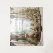 Tapisserie de Baby shower de bois (Devant)