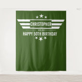 Tapisserie de bannière de stand d'anniversaire mas (Devant)