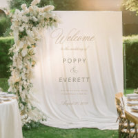 Tapisserie de bienvenue de mariage Emerald Garden