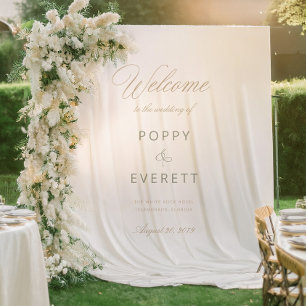 Tapisserie de bienvenue de mariage Emerald Garden