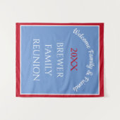 Tapisserie de bienvenue de réunion familiale (Devant (Horizontal))