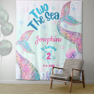 Tapisserie de bienvenue géante pour le deuxième an