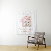 Tapisserie de bienvenue pour éléphante fille pour  (En situation)