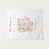 Tapisserie de bienvenue pour éléphante fille pour  (Devant (Horizontal))