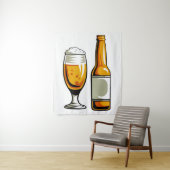Tapisserie de bière artisanale (En situation)