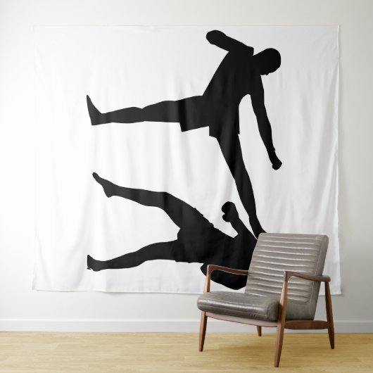 Tapisserie de boxe (En situation (horizontale))