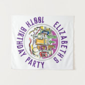 Tapisserie de célébration de 100 ans (Devant (Horizontal))