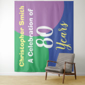 Tapisserie de célébration des 80 ans (En situation)