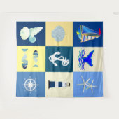 Tapisserie de charme marine (Devant (Horizontal))