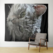 Tapisserie de chat (En situation (horizontale))