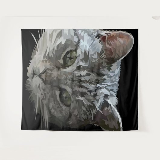 Tapisserie de chat (Devant (Horizontal))