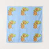 Tapisserie de chat Avocado (Devant (Horizontal))