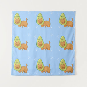 Tapisserie de chat Avocado