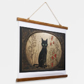 Tapisserie de chat noir (Angulaire)
