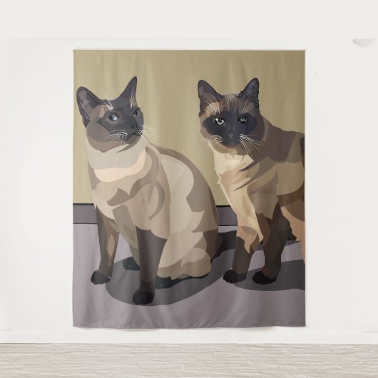 Tapisserie de chats siamois (Devant)