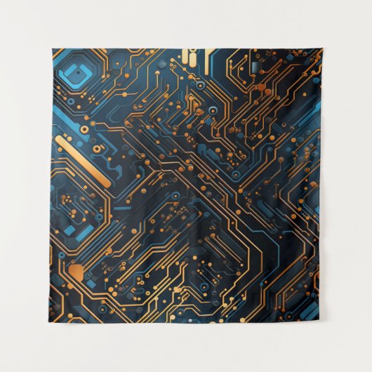 Tapisserie de circuits électroniques (Devant)