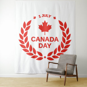 Tapisserie de couronnes de la fête du Canada