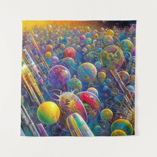 Tapisserie de course spatiale (Devant (Horizontal))