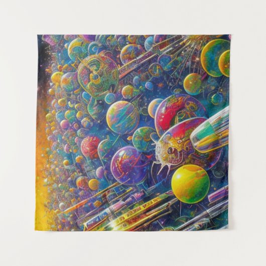 Tapisserie de course spatiale (Devant)