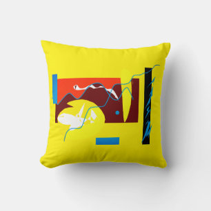 Tapisserie de Coussin d'Art Abstrait Minimaliste