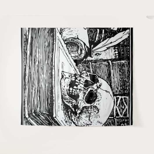 Tapisserie de crânes (Devant (Horizontal))