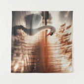 Tapisserie de cygne blanc (Devant (Horizontal))