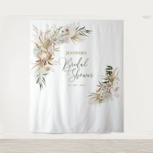 Tapisserie de décoration de douche de mariage bohè
