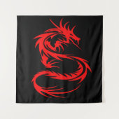 Tapisserie de Dragon Rouge (Devant)