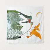 Tapisserie de dragons de Noël (Devant (Horizontal))