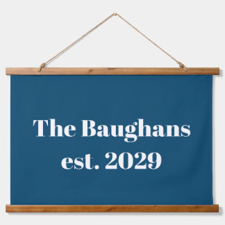 Tapisserie de famille marine bleu foncé