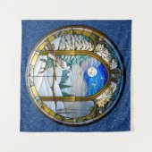 Tapisserie de fenêtre d'hiver (Devant (Horizontal))