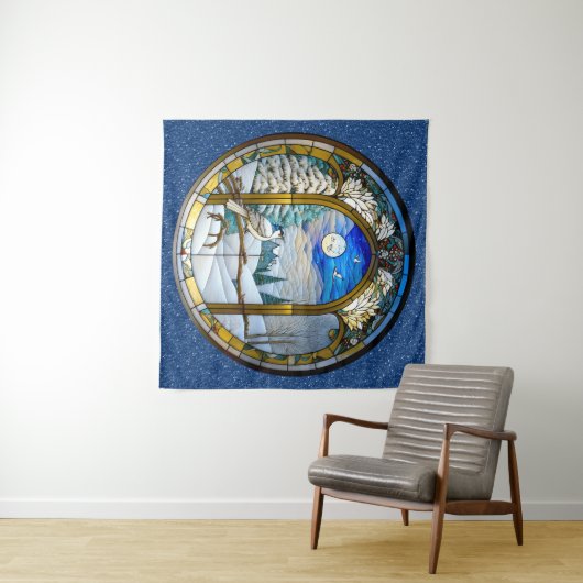 Tapisserie de fenêtre d'hiver (En situation (horizontale))