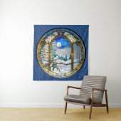 Tapisserie de fenêtre d'hiver (En situation)