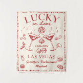 Tapisserie de fête de bachelorette Cocktail Chance (Devant)