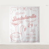 Tapisserie de fête de Bachelorette Rose Toast Dern (Devant)