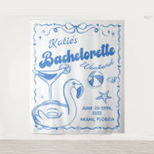 Tapisserie de fête de bachelorite de plage de toas (Devant)