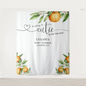 Tapisserie de fête prénatale pour un bébé orange m (Devant)